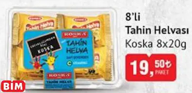 KOSKA 8’Lİ TAHİN HELVASI KOSKA 8’Lİ TAHİN HELVASI